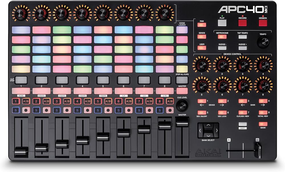 Akai APC40 MKII USB MIDI Controller Ableton Live Lite 5x8 Clip Matrix