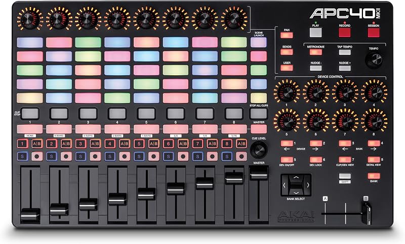 Akai APC40 MKII USB MIDI Controller Ableton Live Lite 5x8 Clip Matrix