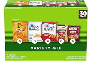 Snyder's of Hanover, Cape Cod and Late July Snacks Variety Pack, 30 Count Snack Bags