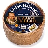 Manchego Whole Wheel (Approx. 7 lbs) | Authentic Spanish Sheep&rsquo;s Milk Cheese