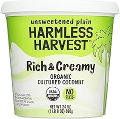 HARMLESS HARVEST Organic Unsweetened Plain Rich & Creamy Coconut Yogurt, 24 OZ