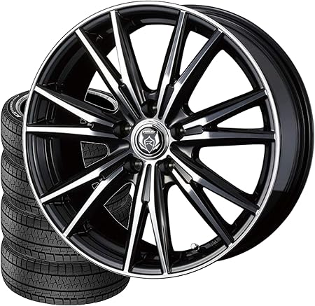 Amazon スタッドレスタイヤ ホイールセット 4本セット 18インチ Pirelli ピレリ ウインターアイスアシンメトリコ 235 60r18 107q Weds ウェッズ Rizley Dk 18 7 5 J 5 114 Inset38 ブラックポリッシュ 組み込み バランス調整済み 新品4本セット タイヤ