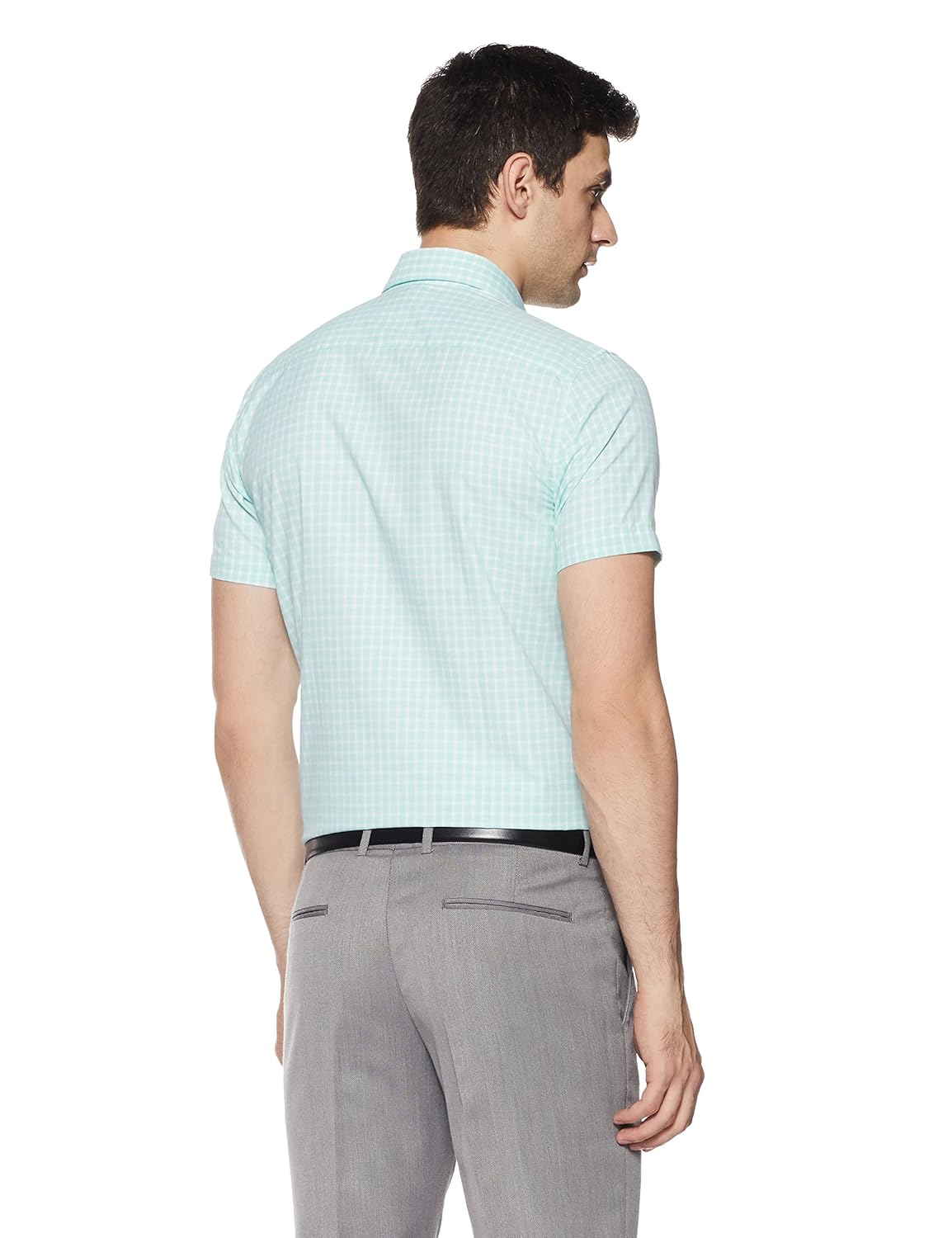 peter england men's solid slim fit formal shirt