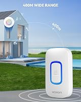 VOXON Wireless Doorbell Battery Powered RGB Light 400M 60 Melodies 110dB view 8