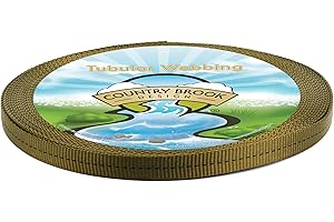 Country Brook Design - 1/2 Inch Olive Drab Green Military Spec Tubular Nylon Webbing, 20 Yards