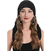 ZLYC Chemo Headwear Pre Tied Head Scarf Headwraps Lightweight Beanie Hat for Women