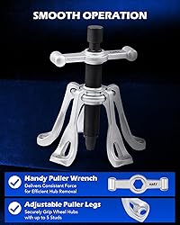 Orion Motor Tech Heavy Duty Hub Puller Kit, Wheel