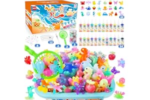 QANIY 2 Pack Magic Water Elf Toy Kit, Aqua Fairy Water Gel Kit with 24 Magic Gels and 24 Molds, Magic Water Elf, Aqua Fairy, DIY Magic Water Gel Kit for Kids, Birthday Gifts for Girls and Boys