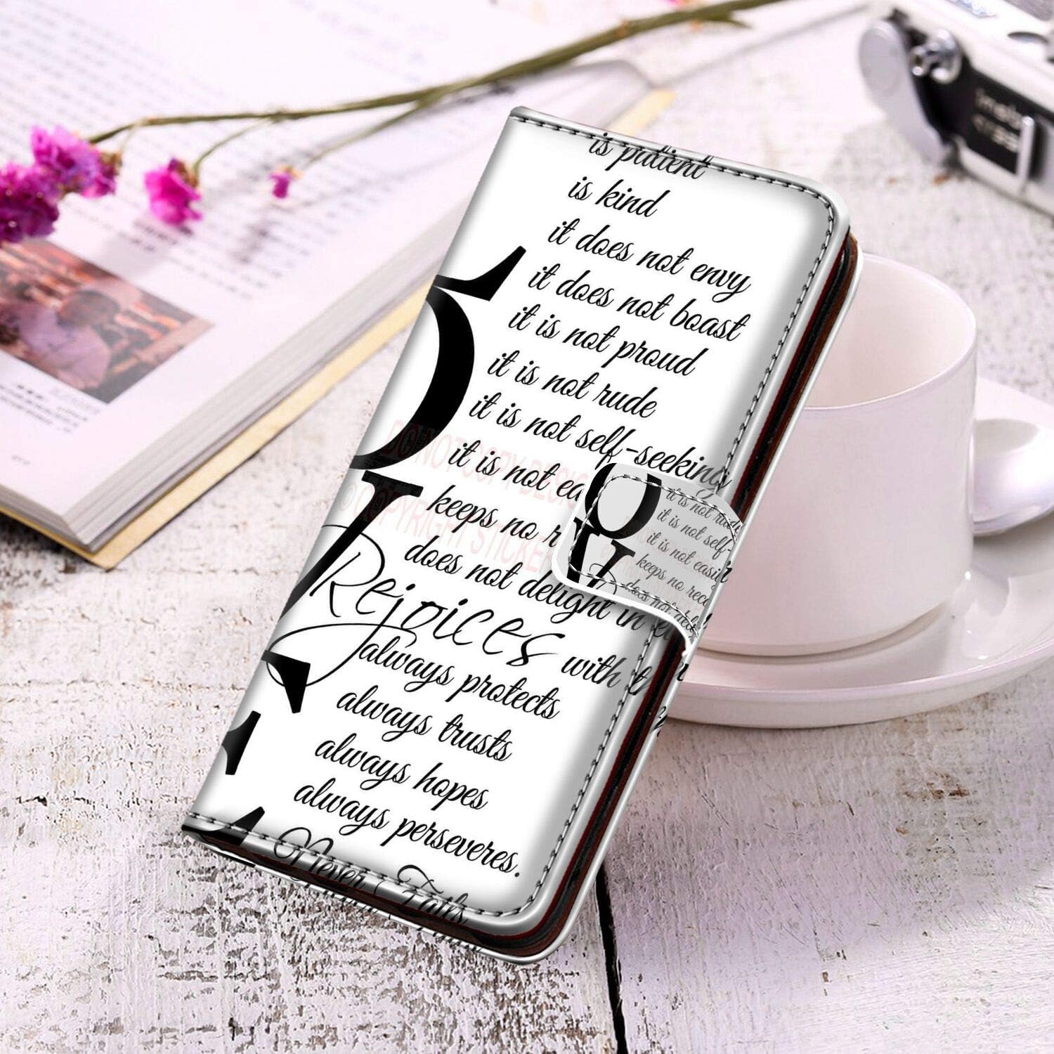 mophinda Jesus Christ Wallet Case with Card Holder Compatible Galaxy S10+ (2019) (6.4in) ID Card Clip
