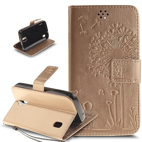 Kompatibel mit Huawei Y625 Hülle,Huawei Y625 Schutzhülle,Prägung Liebe Löwenzahn Liebhaber PU Lederhülle Handyhülle Taschen H