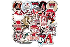 JOL 26 PCS Arizona American Diamondbacks Baseball Stickers for Water Bottle, Laptop, Bicycle, Computer, Motorcycle, Travel Case, Car Decal Decoration Sticker