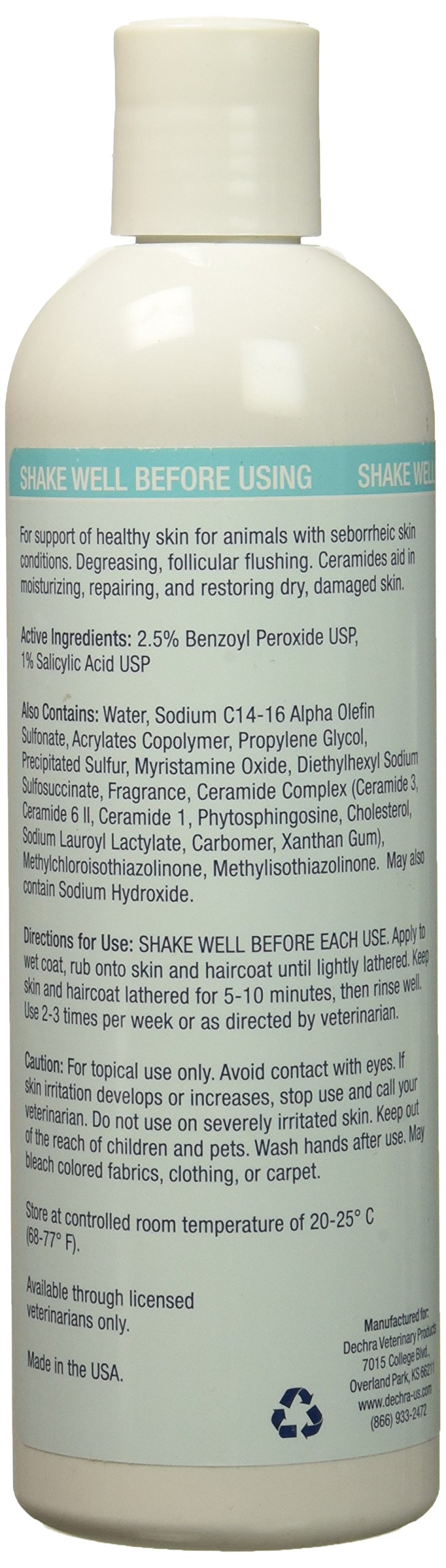 DermaPet" Benzoyl Peroxide Plus Shampoo (DermaBenSS) (12oz) eBay