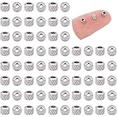 UNICRAFTALE 200pcs 3mm Stainless Steel Rondelle Spacer Beads for DIY Jewelry Making