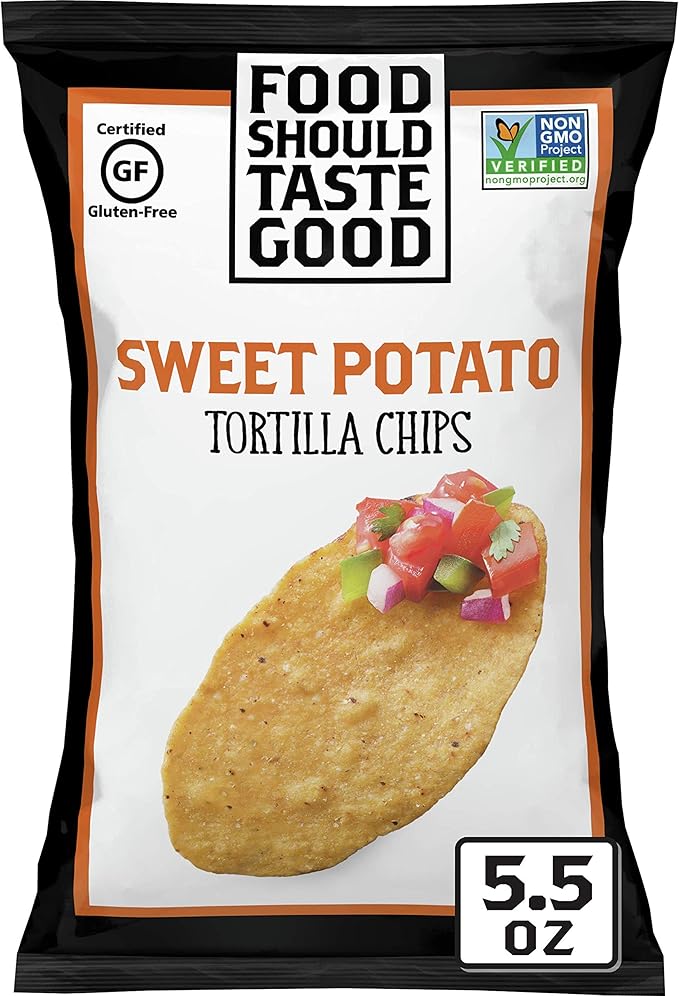 Amazon Food Should Taste Good トルティーヤチップス サツマイモ グルテンフリーチップ 5 5オンス Food Should Taste Good おつまみ 珍味 通販