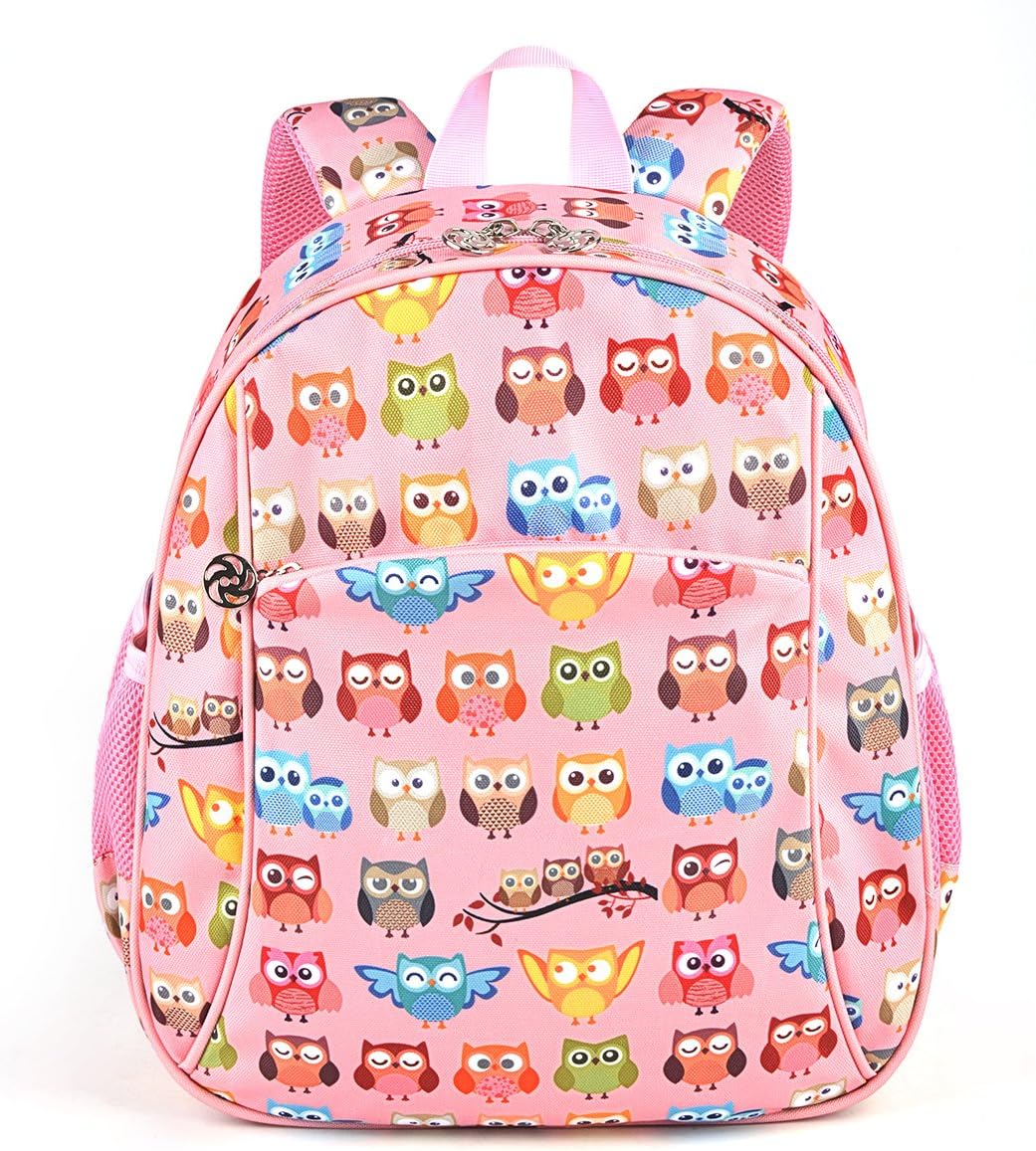 COOFIT Toddler Backpack for Girls Preschool Backpack Kids Bookbag Pre K Backpack Girls Owl Backpacks