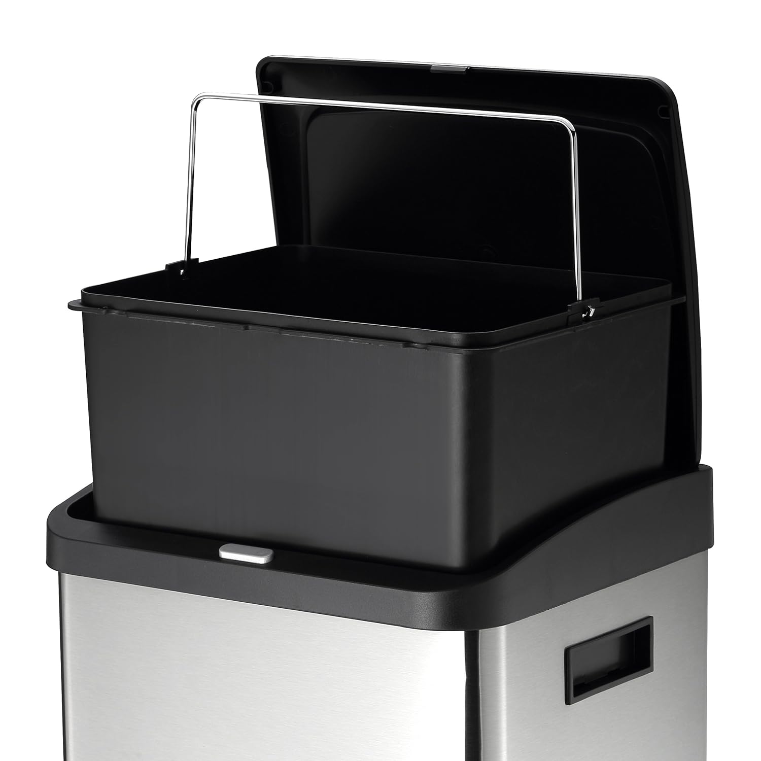 2 Removable Compartments Double Kitchen Bins Tall Slim Recycle Bin Mari