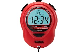 MARATHON ST083013 Adanac Digital Glow Stopwatch Timer - Battery Included …