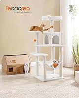 Feandrea Cat Tree Tower 143 cm Multi-Level Plush Condo with 4 Scratching Posts view 2