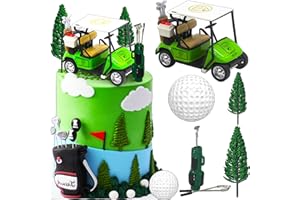 ROARING GOOD TIME Luxury Golf Cake Decoration Heading for the Green Cake Topper Golf Themed Cake Decorations Golf Party Supplies Golf Party Favors Golf Birthday Decoration