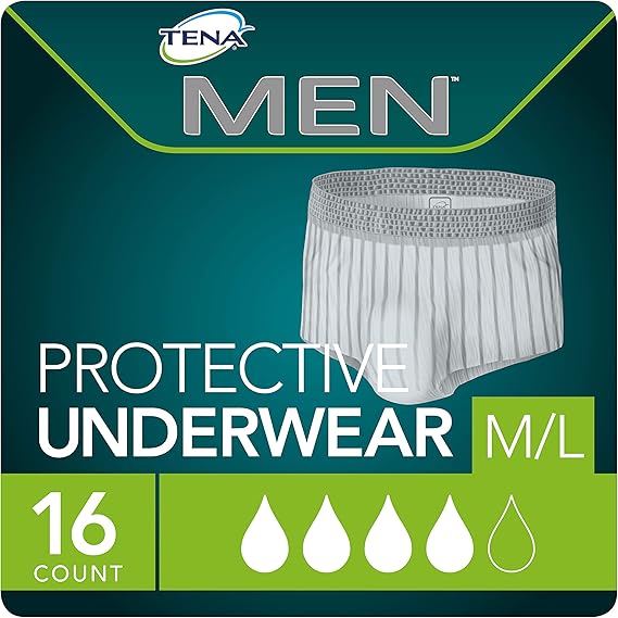 Tena Men Super Plus Protective Underwear M/L, 16 Count Amazon.ca