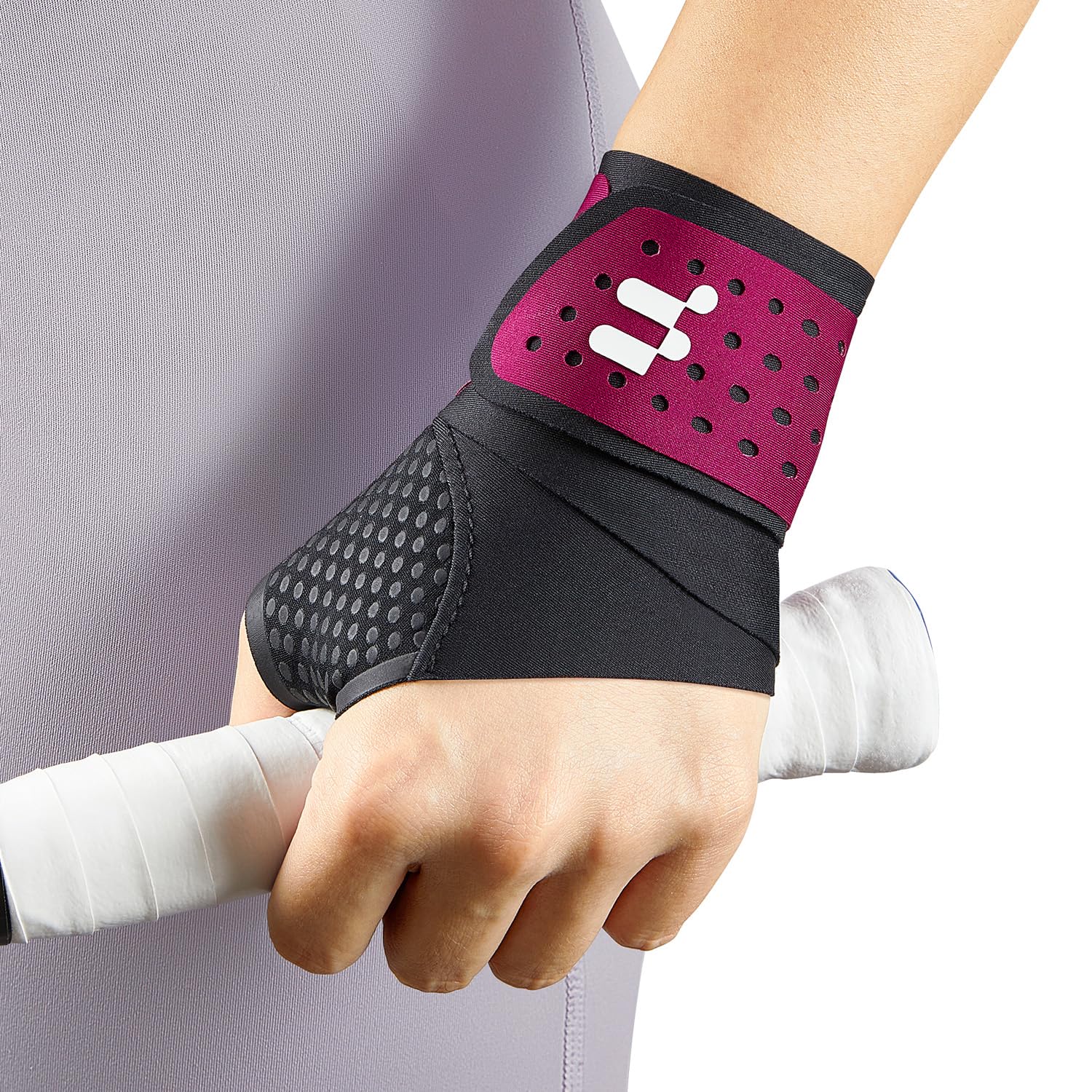 Fitomo 0.5 mm Ultra-Thin Wrist Support with Soft Thumb Opening for Mild Carpal Tunnel, Tendonitis Arthritis, Double Compression Hand Support for Women, Wrist Brace for Mild Wrist Pain,S/M