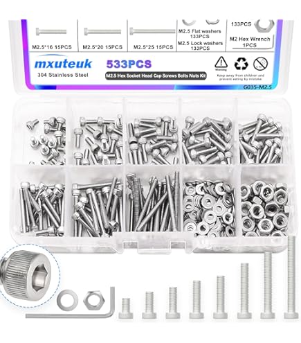 Amazon.com: M2*2.2/3/4/5 Flat thin head phillips machine