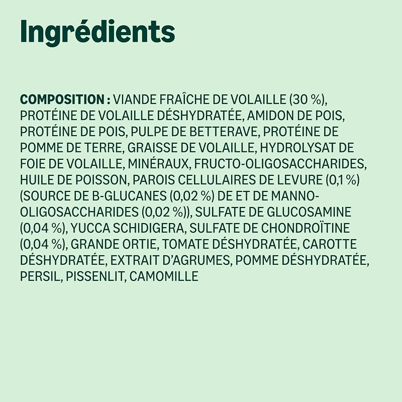 Nourriture complète pour Chat avec Recette sans céréales, Senior, Poulet Frais, 3 kg