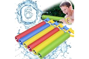 GUORUI Water Squirter for Kids-6 Pack 35ft Range Water Shooter Water Blaster for Kids Foam Pool Water Gun Cannon for Boys Girls Adults Summer Fun in Swimming Pool, Beach