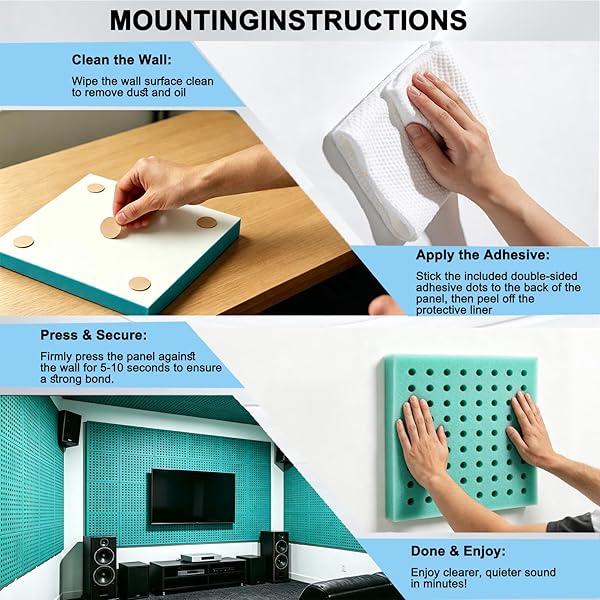SOUND PROOF FOAM PANELS FOR WALLS, LET YOUR LIFE BE FREE FROM NOISE DISTURBANCES, AND FULLY ENJOY THE QUIET AND PLEASANT MOMENTS.(FW-L 12″ × 12″ × 1″, PACK OF 24)