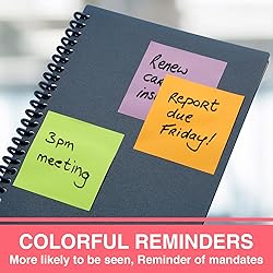 Sticky Notes Pads, 600 Sheets, 3x3 Inches, It is
