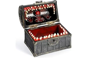 DNDND Mimic Chest Dice Storage Box Large Size Holds 6 Sets of Polyhedral Dice Great Gift for Dungeons and Dragons Players DM Masters RPG Gaming