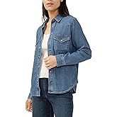 Silver Jeans Co. Womens Women's Western Denim Shirt