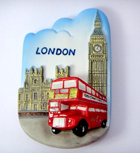 Imanes de nevera recuerdos landmark-red de bus de Londres/Big Ben ...