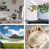 DULKET 2 Pcs 10M Cotton Rope Soft Woven Lace for Crafts Gardening Decor Knitting view 6
