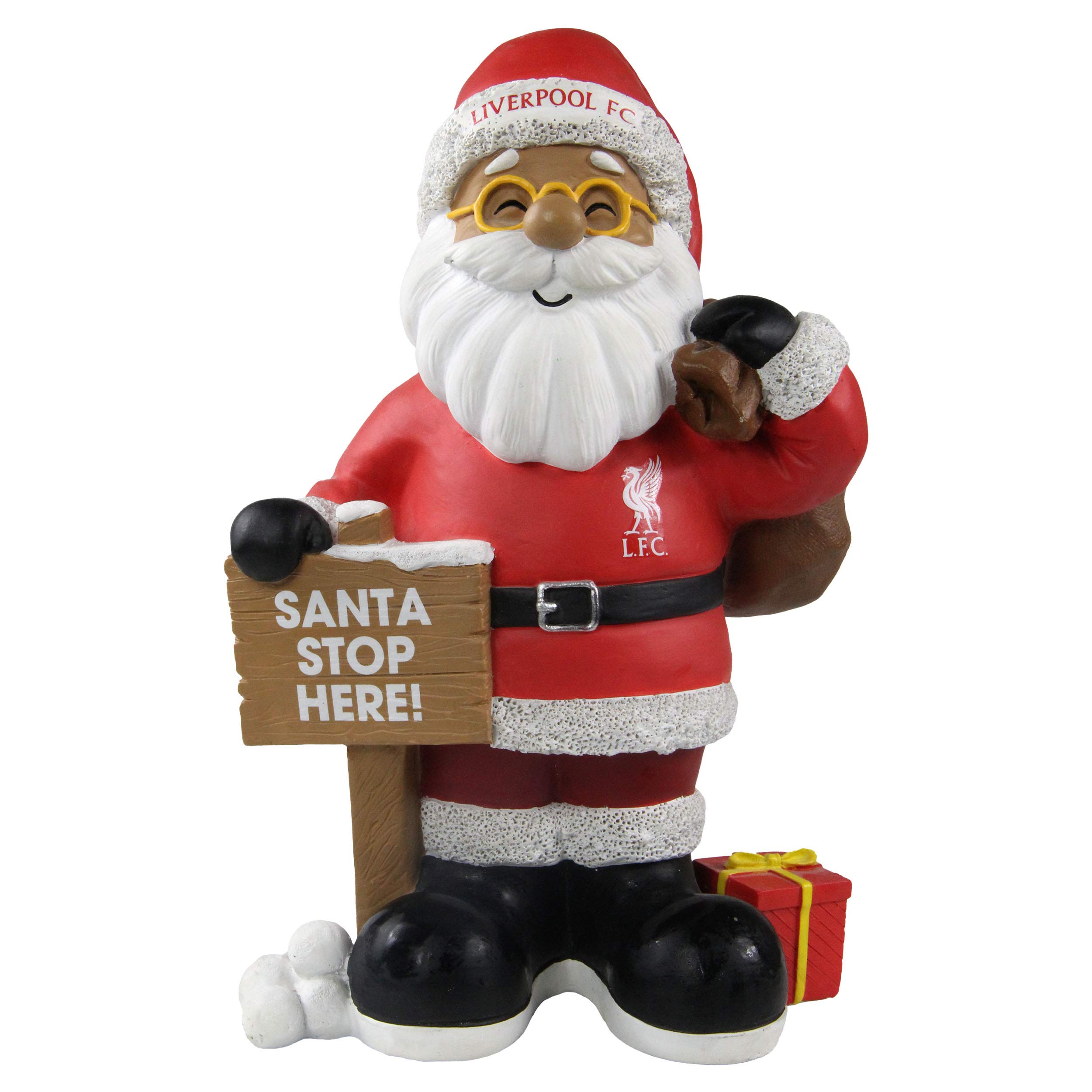Forever Collectibles UK FOCO LIVERPOOL FC 10 INCH RESIN HIGH END SANTA WH