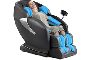 MAZZUP Massage Chair, Zero Gravity Full Body Massage Chair Extra Large Shiatsu Recliner w/ 14 Massage Points, Lumbar & Calf Heating, 20 Auto Modes, Air Compression, Bluetooth Speaker, Touch Screen Controller