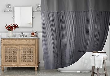 Amazon Com Eacolle Hookless Shower Curtain With Removeable Snap
