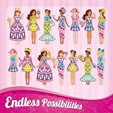 Imagimake Magnetic Dress-Up Princess Play Studio with 10 Dresses 20 Accessories view 6