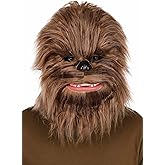 Adult Deluxe Chewbacca Costume Mask | Star Wars Wookiee Faux Fur and Molded Details for Halloween