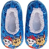 Josmo Slipper Socks for Boys - Plush Soft Cozy SlipOn Sock Slippers with Grip - Cars SpiderMan Paw Patrol TMNT Sonic Toy Story (Sizes: 5-10 Toddlers / 11-12 Little Kids)
