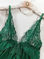 Foxiny Sexy Open Front V Neck Ruffle Sheer Mesh