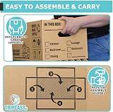 Triplast MoveRite Large Moving Boxes Pack of 5 – 47 L 52x30x30 cm view 5