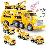 EUTOYZ 5 in 1 Construction Toy Cars Set for 1-6 Years Boys view 1