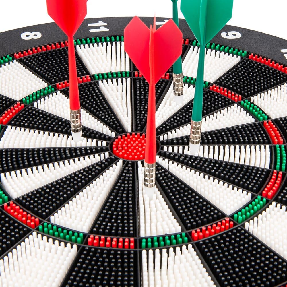 Ylovetoys Dart Board Soft Tip Safety Kids Dart Board Set Boys Toys Gifts, 16.4 inch Rubber Dartboard with 9 Soft Tip Safe Darts Great Game for Office and Family Leisure Sport : Sports & Outdoors