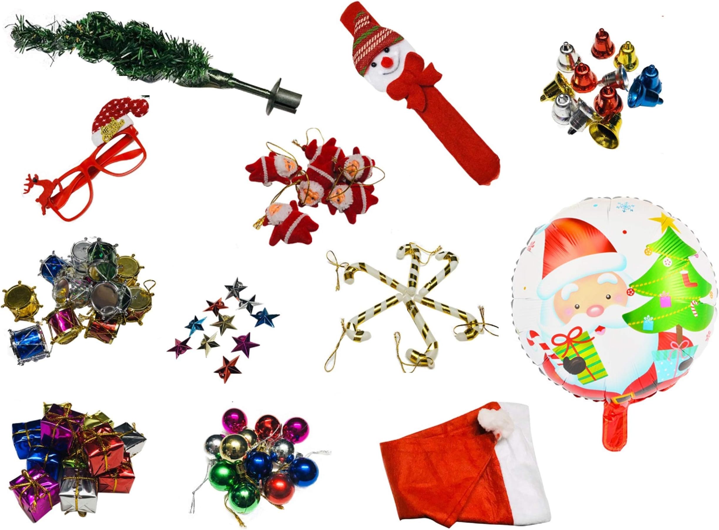 Krisah Mini Christmas Tree Decoration Ornaments Pack of 75