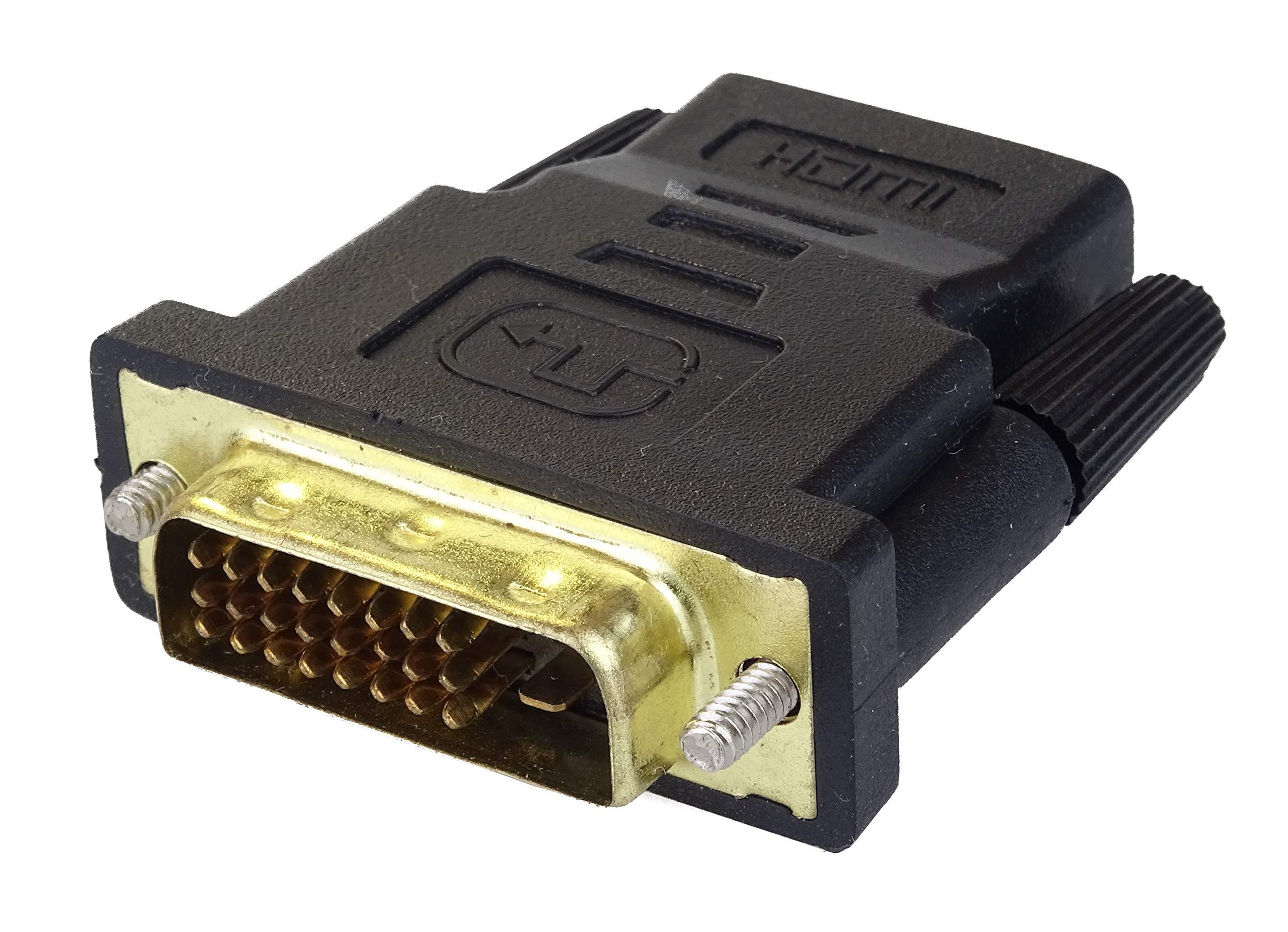 PremiumCord HDMI to DVI-D Adapter for Connecting Audio Video Devices, HDMI Female to DVI-D Male, Full HD 1080p @ 60Hz Video Resolution, Gold Plated Design, A-HDMI-DVI-2