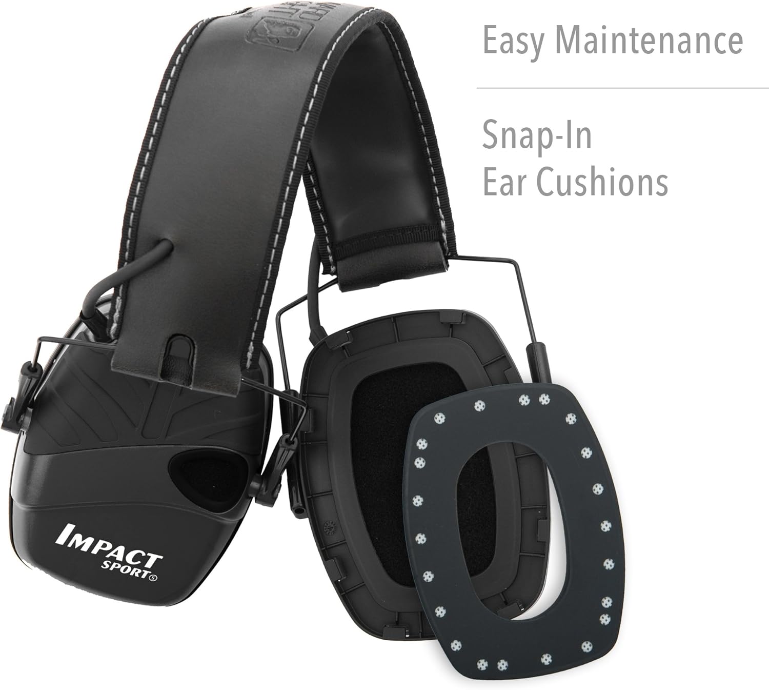 Howard Leight by Honeywell Impact Sport Sound Amplification Electronic Shooting Black Earmuff with Genesis Sharp-Shooter Shooting Glasses, Clear Lens: Home Improvement