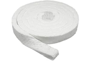 Lynn Manufacturing Strip Ceramic Fiber Alternative Blanket, 2200F Rated, 2" x 1" x 150", High Temperature Gasketing for Boiler, Wood Stove, Pellet Stove, Furnace, Kiln, Forge, 9500