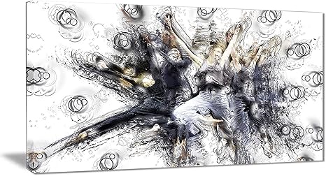 Amazon Com Digital Art Pt2567 40 20 Contemporary Jazz Dance Sport Canvas Art Print Large Posters Prints