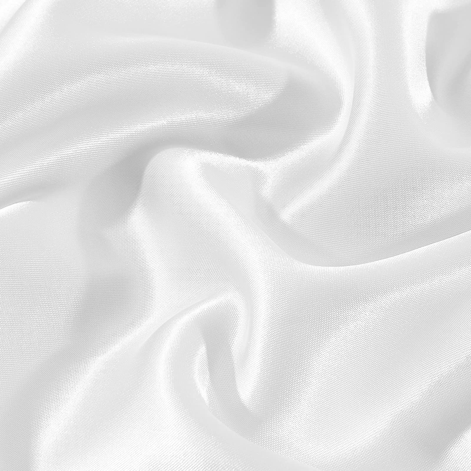 EHEYCIGA Satin Pillowcase Queen Set of 2, Soft Pillowcases for Hair and Skin Similar to Silk, White Pillow Cases 2 Pack with Envelope Closure, 20X30 Inches - Image 7